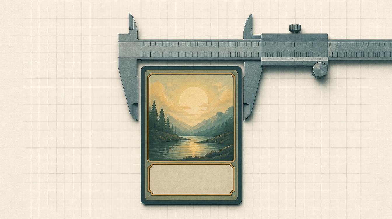 Magic card size: dimensions that matter