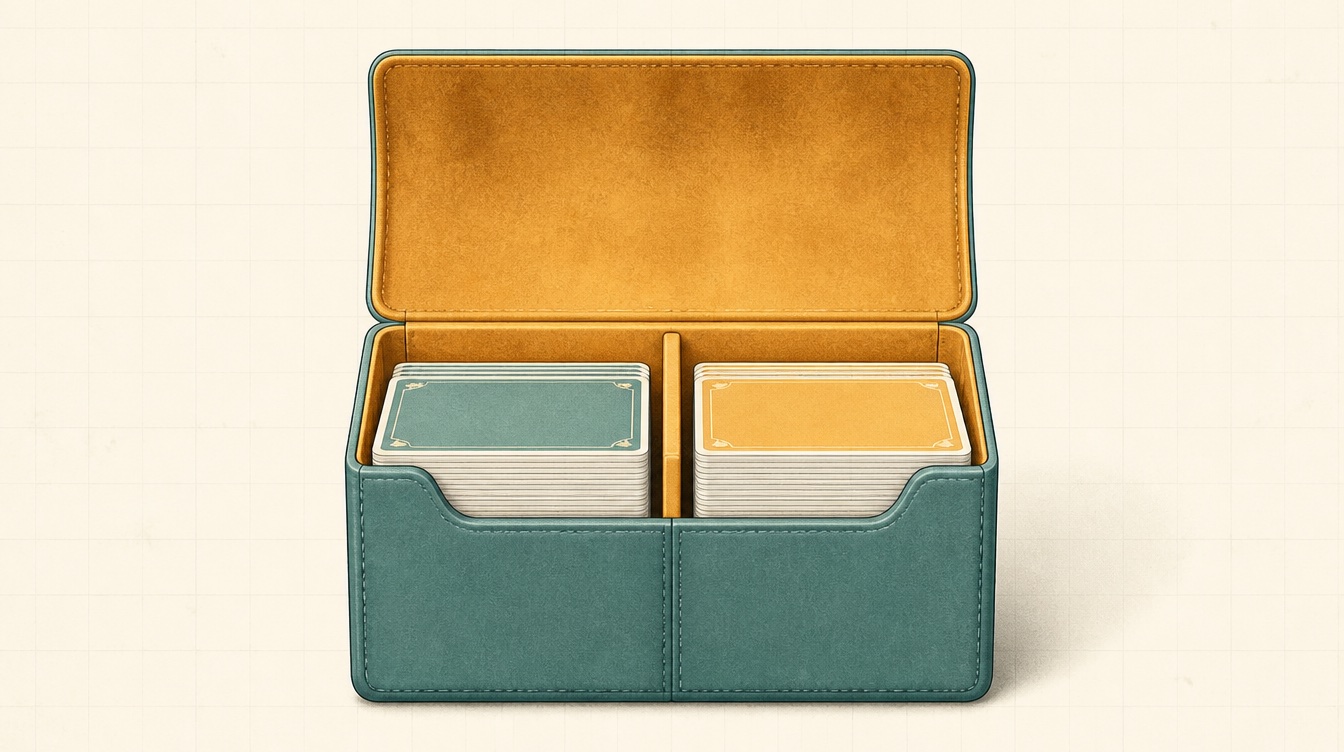 Boxes that carry two decks